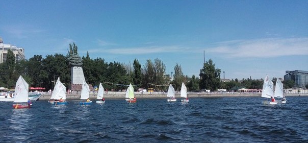 Парусная регата в херсонской акватории Днепра