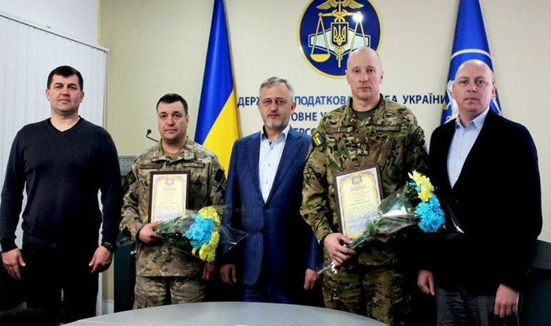 До Херсона повернулися податкові міліціонери із зони проведення ООС