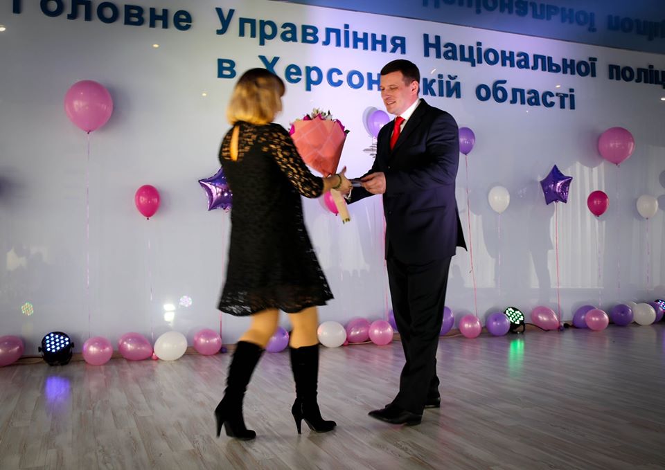 В обласному главку поліції Херсонщини привітали жінок з наступаючим святом весни
