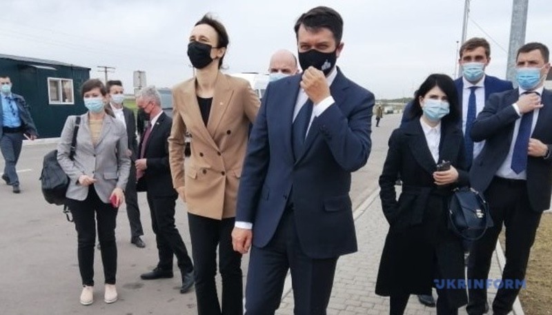 Голова ВР та спікер Сеймасу Литовської Республіки відвідали КПВВ на адмінмежі з Кримом
