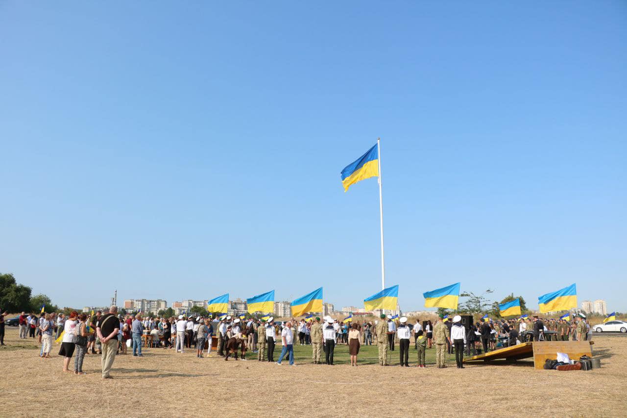 «У Херсоні сьогодні вранці  урочисто піднято Державний Прапор на кільці шляхопроводу», - Павло Павліш