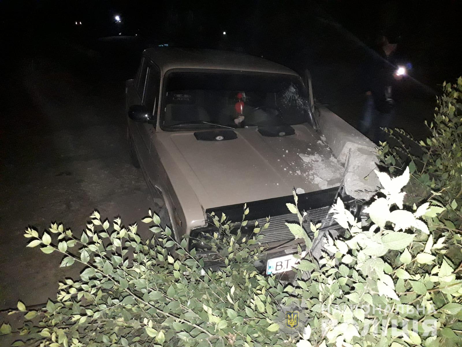 На Херсонщині поліцейські по «гарячих слідах» затримали водія, який втік з місця автопригоди