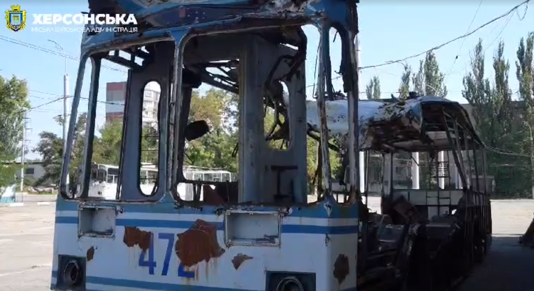 У Херсоні відправлять 10 тролейбусів на металобрухт