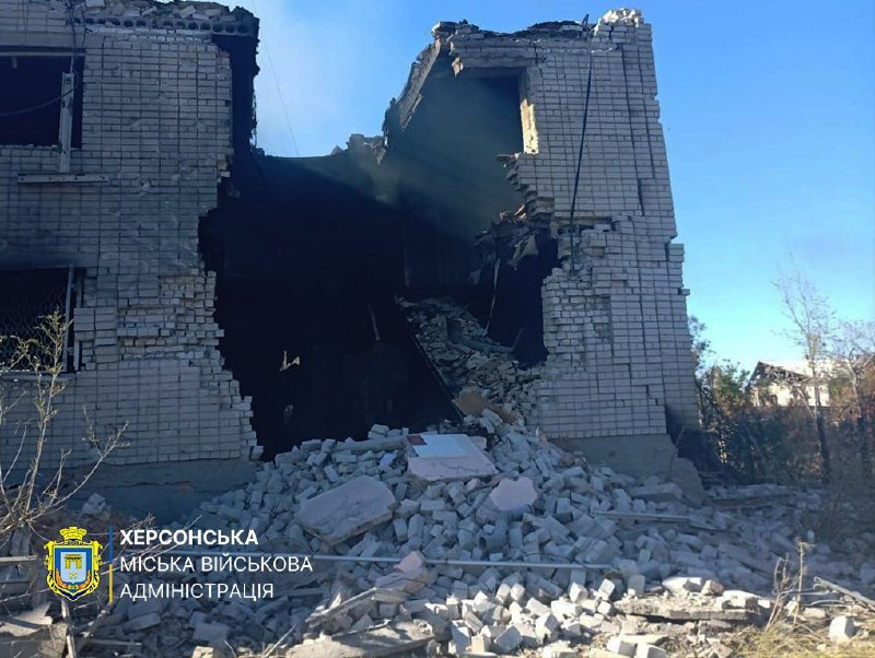 В Садовому через обстріл зруйновано адміністративну будівлю
